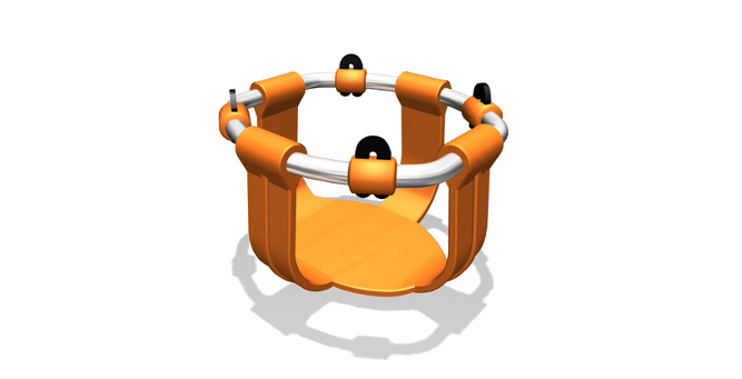 GL Jones Playgrounds - Pod Cradle Rubber Seat